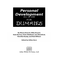 Personal Development All-In-One for Dummies Personal Development All-In-One for Dummies